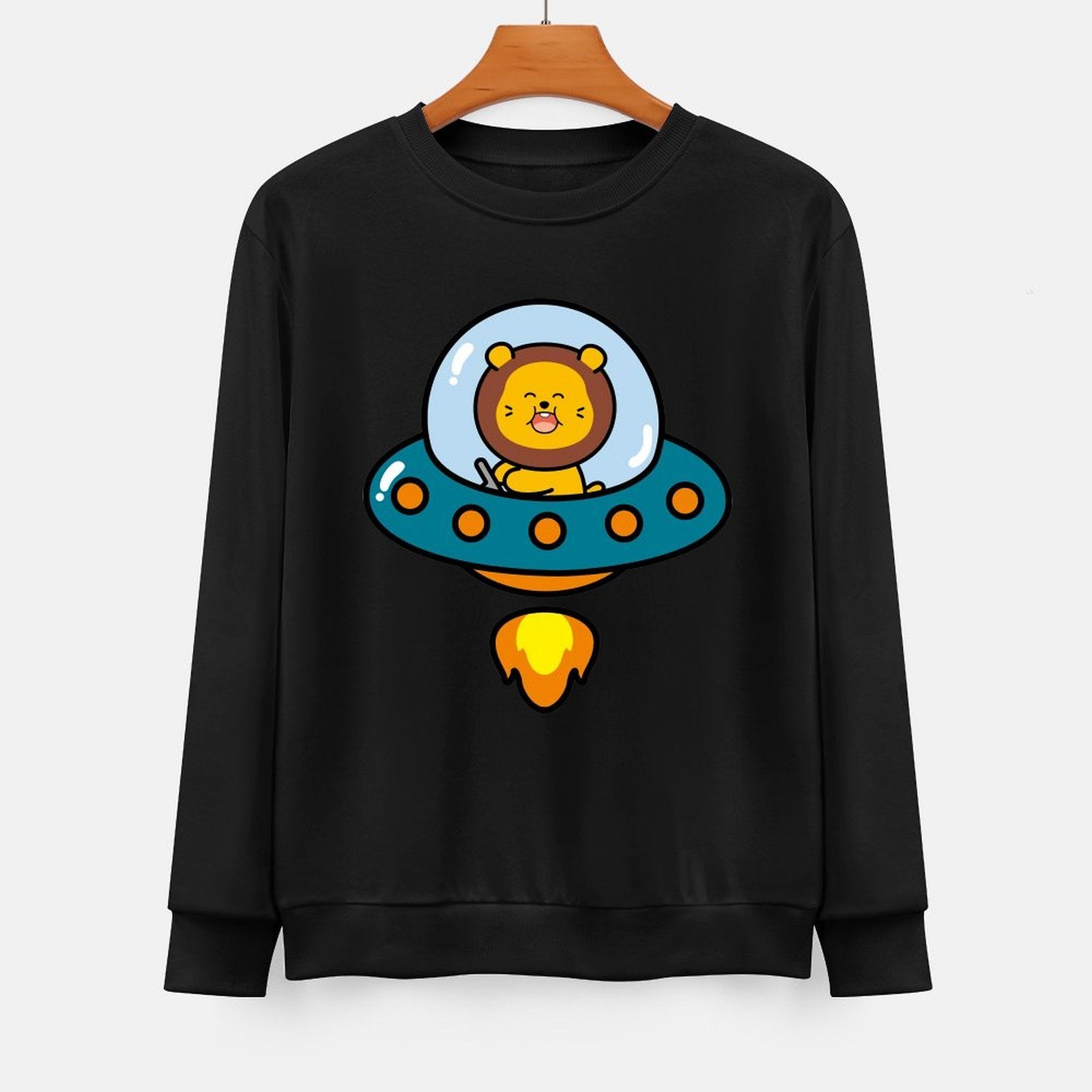 Front Patterned Long Sleeve TopHeat-Transfer Midweight